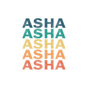 Asha stickers