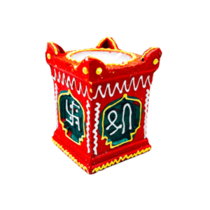 Tulsi diya with wax 1pc