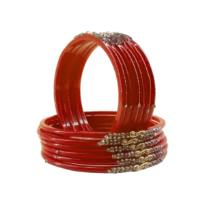 Glass Bangles Red 2-6s